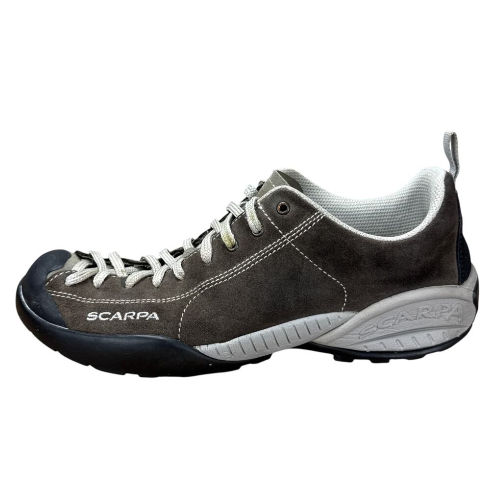 Scarpa Zen Approach Shoes Mens 8 Womens 9 Suede Hiking Gorpcore Vibram Gray
